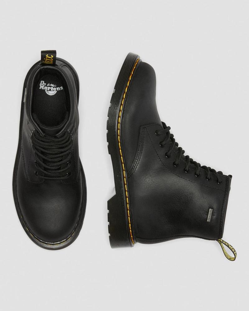 Kids' Dr Martens Youth 1460 Waterproof Leather Casual Boots Black | AU 665BEX